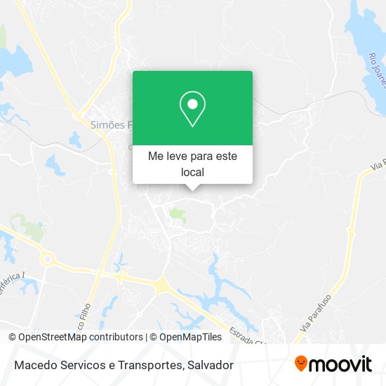 Macedo Servicos e Transportes mapa
