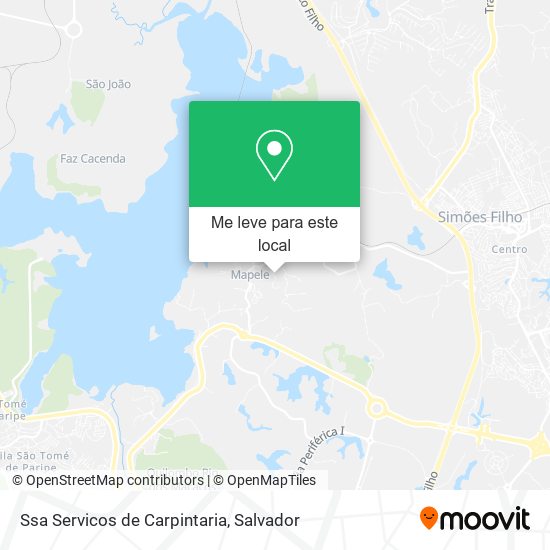 Ssa Servicos de Carpintaria mapa