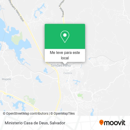 Ministerio Casa de Deus mapa