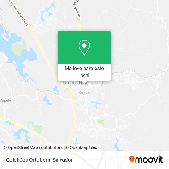 Colchões Ortobom mapa