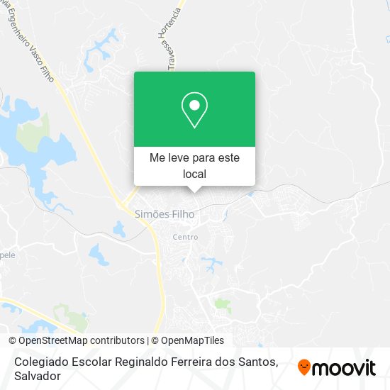 Colegiado Escolar Reginaldo Ferreira dos Santos mapa