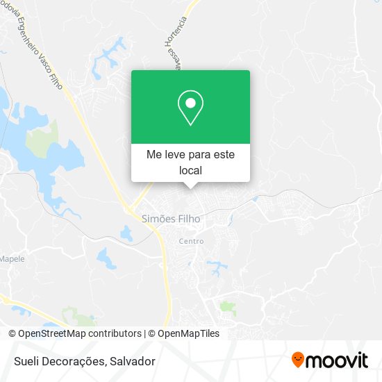 Sueli Decorações mapa