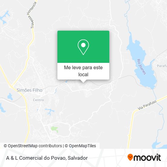 A & L Comercial do Povao mapa