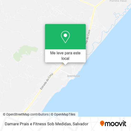 Damare Prais e Fitness Sob Medidas mapa