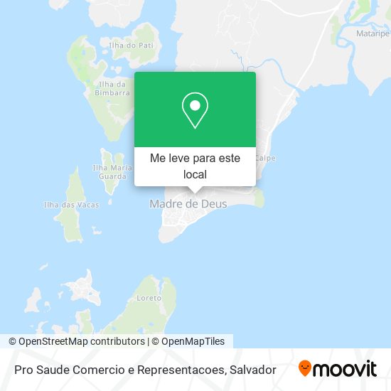Pro Saude Comercio e Representacoes mapa