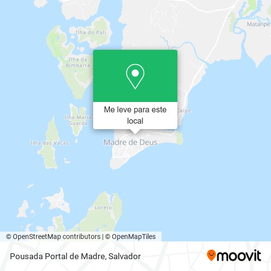 Pousada Portal de Madre mapa