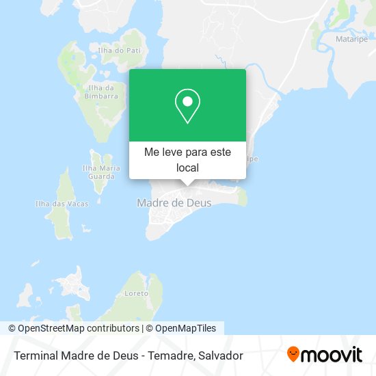 Terminal Madre de Deus - Temadre mapa