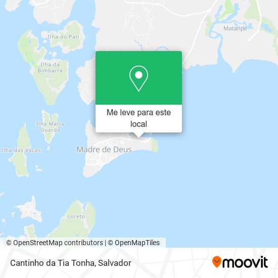 Cantinho da Tia Tonha mapa