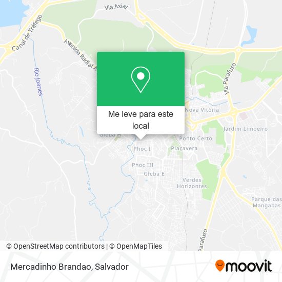 Mercadinho Brandao mapa
