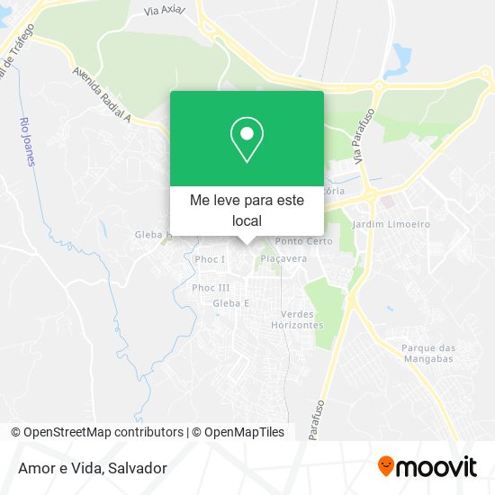 Amor e Vida mapa