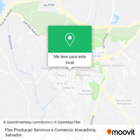 Flex Producao Servicos e Comercio Atacadista mapa