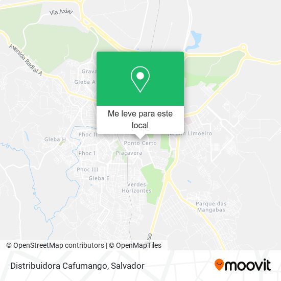 Distribuidora Cafumango mapa