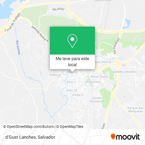 d'Gust Lanches mapa
