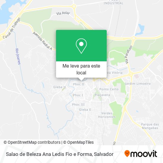 Salao de Beleza Ana Ledis Fio e Forma mapa