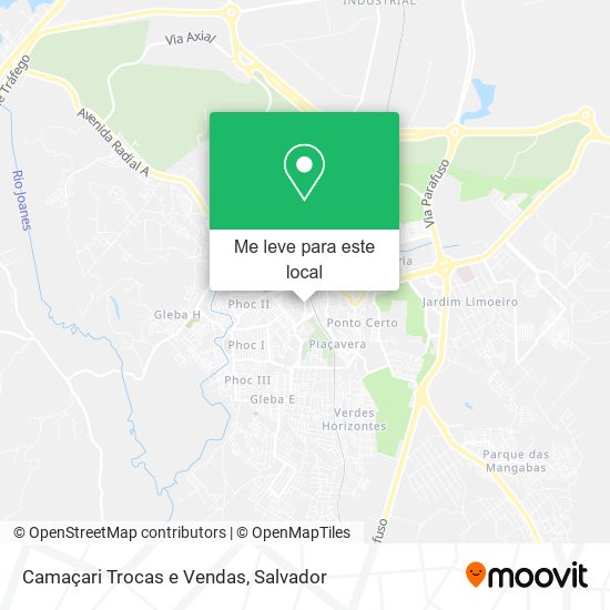 Camaçari Trocas e Vendas mapa