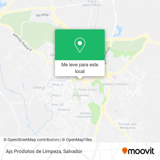 Ajs Produtos de Limpeza mapa