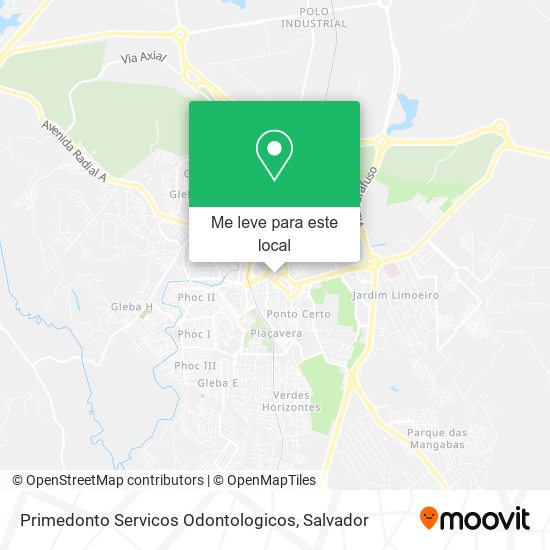 Primedonto Servicos Odontologicos mapa