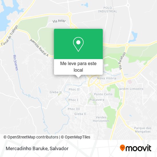 Mercadinho Baruke mapa