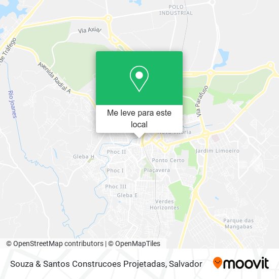 Souza & Santos Construcoes Projetadas mapa