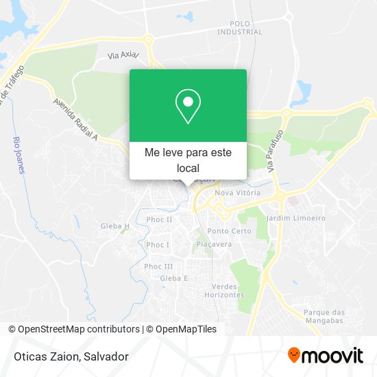 Oticas Zaion mapa
