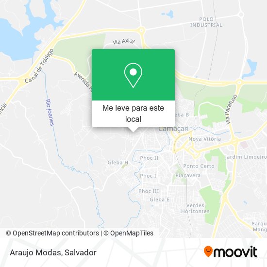 Araujo Modas mapa