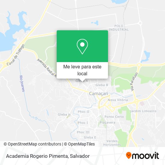 Academia Rogerio Pimenta mapa