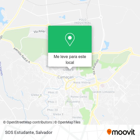 SOS Estudante mapa