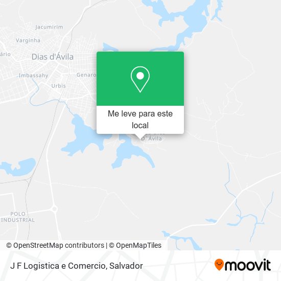 J F Logistica e Comercio mapa