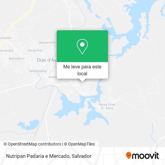 Nutripan Padaria e Mercado mapa