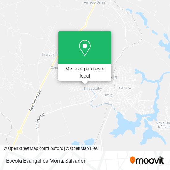 Escola Evangelica Moria mapa