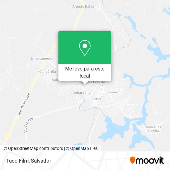 Tuco Film mapa