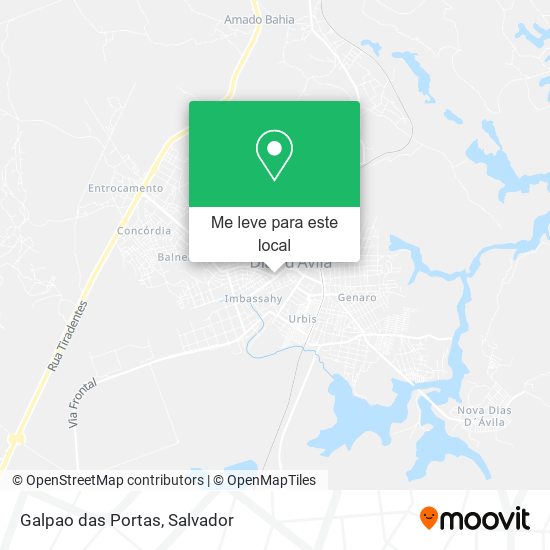 Galpao das Portas mapa