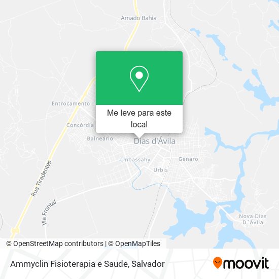 Ammyclin Fisioterapia e Saude mapa