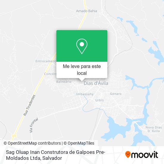 Sag Oluap Inan Construtora de Galpoes Pre-Moldados Ltda mapa