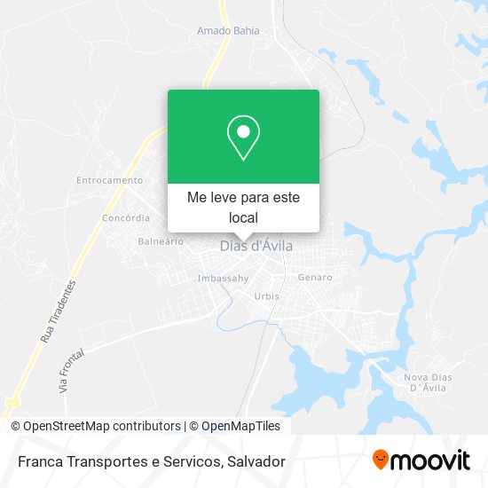 Franca Transportes e Servicos mapa