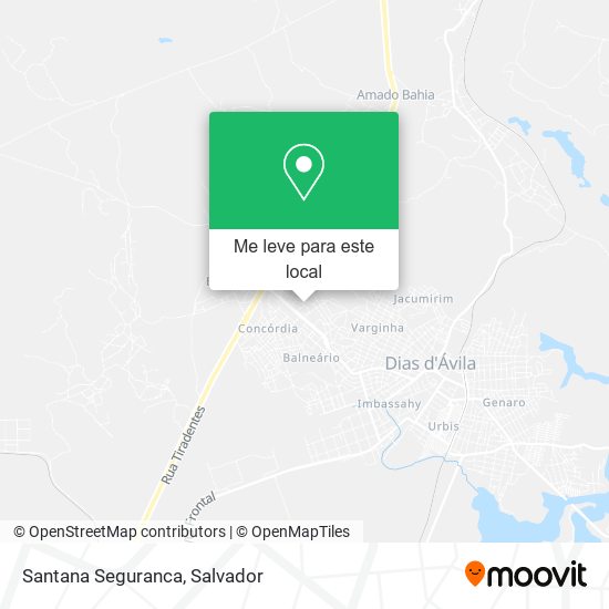 Santana Seguranca mapa