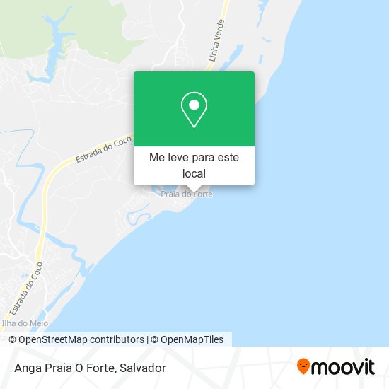 Anga Praia O Forte mapa