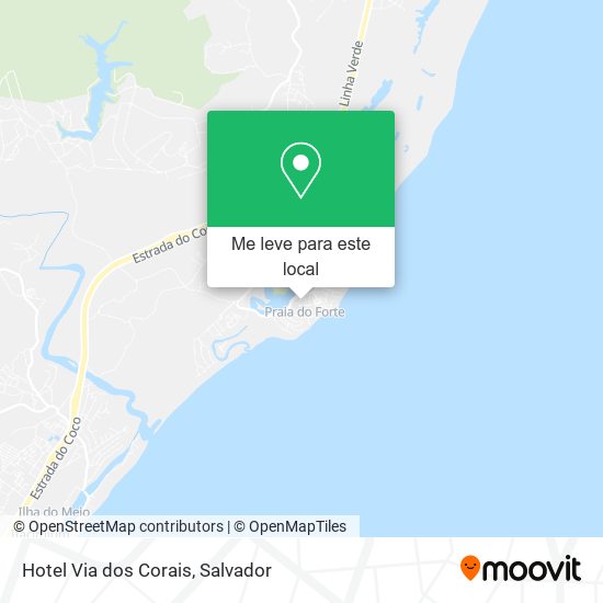 Hotel Via dos Corais mapa