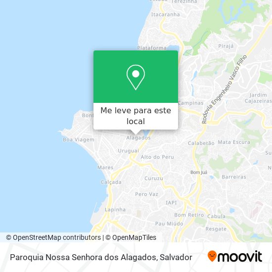 Paroquia Nossa Senhora dos Alagados mapa