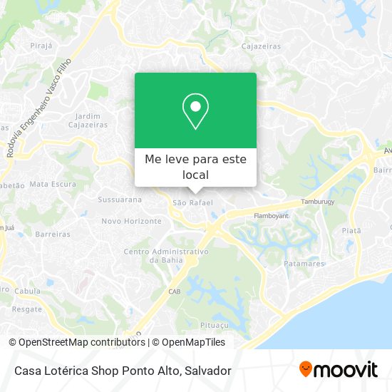Casa Lotérica Shop Ponto Alto mapa