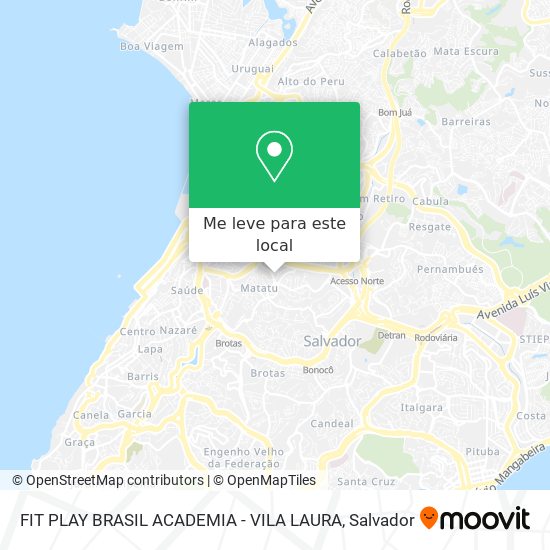 FIT PLAY BRASIL ACADEMIA - VILA LAURA mapa