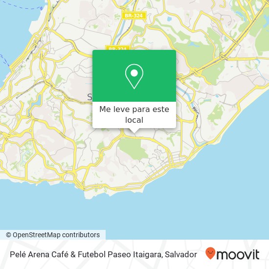 Pelé Arena Café & Futebol Paseo Itaigara mapa