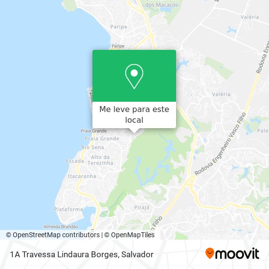 1A Travessa Lindaura Borges mapa