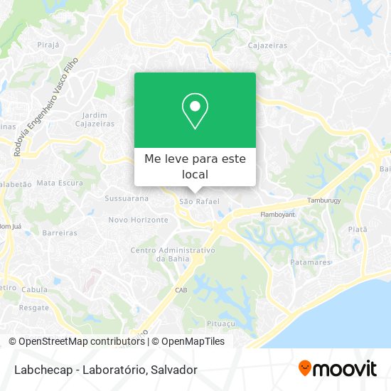 Labchecap - Laboratório mapa