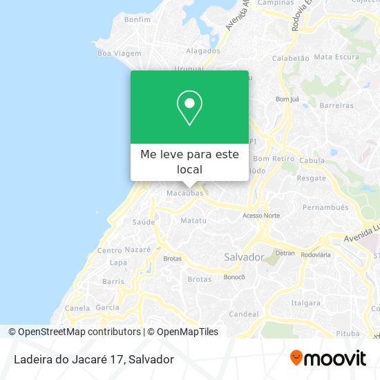 Ladeira do Jacaré 17 mapa
