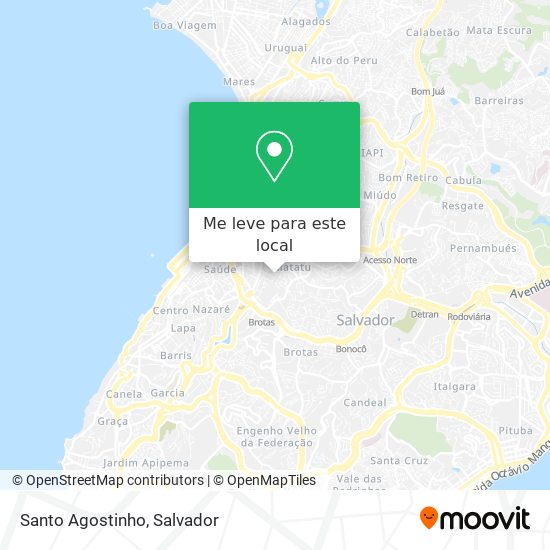 Santo Agostinho mapa