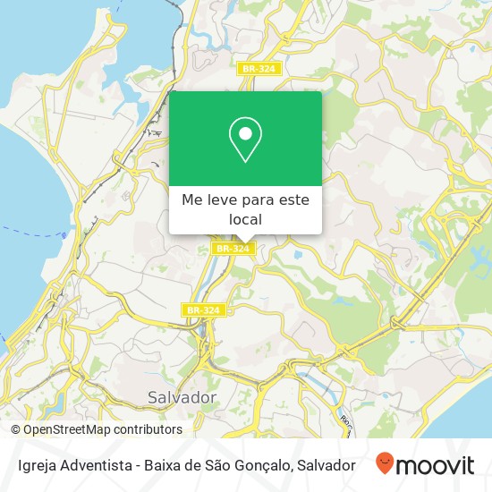 Igreja Adventista - Baixa de São Gonçalo mapa