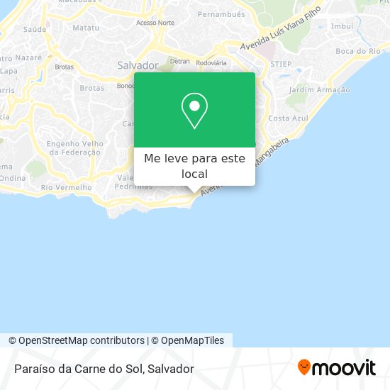 Paraíso da Carne do Sol mapa