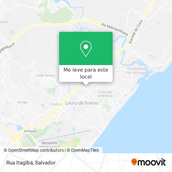 Rua Itagibá mapa