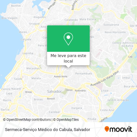 Sermeca-Serviço Médico do Cabula mapa